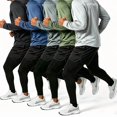 thumbnail image 4 of Men's 2 Piece Athletic Outfit Set, Camo Quick Dry Long Sleeve T-Shirt and 2 in 1 Running Pants, Workout Gym Training Sportswear Tracksuit, 4 of 9