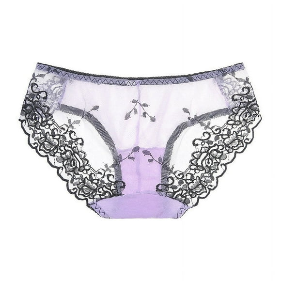 Clearance Sale 2025 Women's Panties Womens Embroidered Clearance Panties Lace Mesh Panties Low Waist Briefs