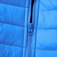 thumbnail image 6 of BODOAO Women's Quilted Down Jacket Trendy Long Lightweight Padded Coats Cute Warm Outerwear Fall Winter Fashion Clothes Zip-Up Stand-Collar Winter Coat Sky Blue L, 6 of 8
