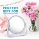 thumbnail image 4 of Magnifying Makeup Mirror Double Sided Vanity Mirror 360 Rotation Tabletop Mirrors Bathroom Mirror for Travel,Crystal-Style, 4 of 4