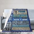 thumbnail image 1 of LHSHID Gift For 11th Birthday Throw Blanket Soft Fuzzy Fleece Blanket For Couch Bed Living Room Decoration 30x40in, 1 of 5