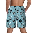 thumbnail image 4 of Goofa Cute Dog Footprints Printed Men's Swim Trunks Board Shorts Quick Dry Mens Swimming Trunks with Compression Liner,Breathable Fit Hawaii Beach Shorts-Medium, 4 of 9