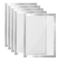 thumbnail image 1 of Unique Bargains 8"x12" Magnetic Display Frame A4 Adhesive Magnetic Sign Holder Silver 5 Pack, 1 of 6