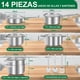 thumbnail image 2 of Bateria de Cocina de 14 Piezas, Juego de Sartenes Y Ollas de Acero Inoxidable para Todo Tipo de Estufas Y Horno, Batería de Cocina Con Utensilios de Cocina Y Tapas, Lavaplatos (Sin PFOS Y PFOA), 2 of 9