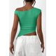 thumbnail image 2 of Remera PRETTYGARDEN 2025 Verano Top con Hombros Descubiertos y Fruncido Talle S, 2 of 8