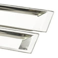 thumbnail image 5 of DecMode 25", 22"W White Stainless Steel Metal Tray, 2-Pieces, 5 of 7