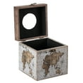thumbnail image 5 of Facial Tissue Box Holder for Your Bathroom, Office, or Vanity with Decorative World Map Design, 5 of 7