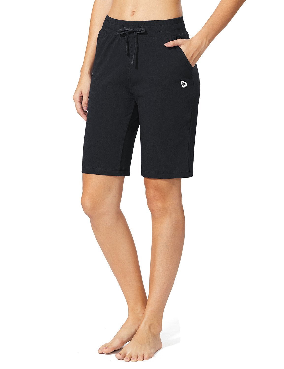 womens bermuda yoga shorts