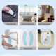 thumbnail image 5 of Rewera - Funda de asiento de inodoro adhesiva para baño, 4 cojines de invierno lavables y reutilizables, 5 of 5