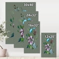 thumbnail image 4 of Designart ' Turquoise and Purple Spring Flowers ' Traditional Canvas Wall Art Print, 4 of 4
