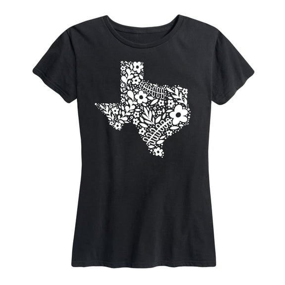 Country Casuals - Floral Texas Fill - Women's Short Sleeve Graphic T-Shirt