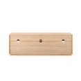 thumbnail image 3 of 70" Contemporary Two-Door Wood Console - Oak, 3 of 6