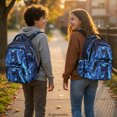 thumbnail image 3 of FUIALDOLG Howling Wolf Girls Backpacks with traspirante, Adjustable Shoulder Straps Lightweight 17 Inch School Bag for Back to School Commute, 3 of 10