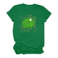 thumbnail image 4 of T-Shirt de la Saint-Patrick pour Femmes Mode Saint-Patrick Imprimé Col Rond Manches Courtes T-Shirt Décontracté Haut T-Shirts de la Saint-Patrick pour Femmes, 4 of 4
