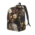 thumbnail image 1 of Balery Vintage Floral Vase A Mochila Clásica Impresa Básica para Viaje, Mochila Escolar Resistente al Agua, Mochila de Lona con Correas Ajustables-Small, 1 of 5