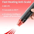 thumbnail image 4 of Handheld Heat Gun, 110300 Handheld Heat Gun, 3.28 Long Cable Portable Heat Gun with Stand and Power Cord for Shrinking Packaging, Embossing and Drying Paint (Black), 4 of 4