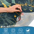 thumbnail image 5 of Yayeee Kitchen Curtains Tier Set of 2 Light Filtering 57"x24" Over Sink Window Panels, Green Celestial Serpent, 5 of 7