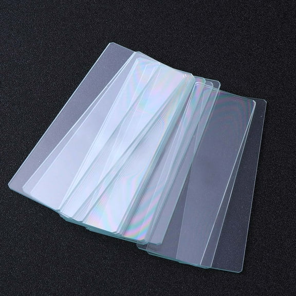 GOOHOCHY  12 PCS Microscope Slides with Specimens for Kids Glass