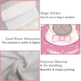 thumbnail image 4 of 2 Pcs Hanging Towels, Dish Towels Cute Happy Pug on Pink Donut Absorbent Hand Towels with Hanging Loop Washcloth for Bathroom Kitchen, 4 of 6