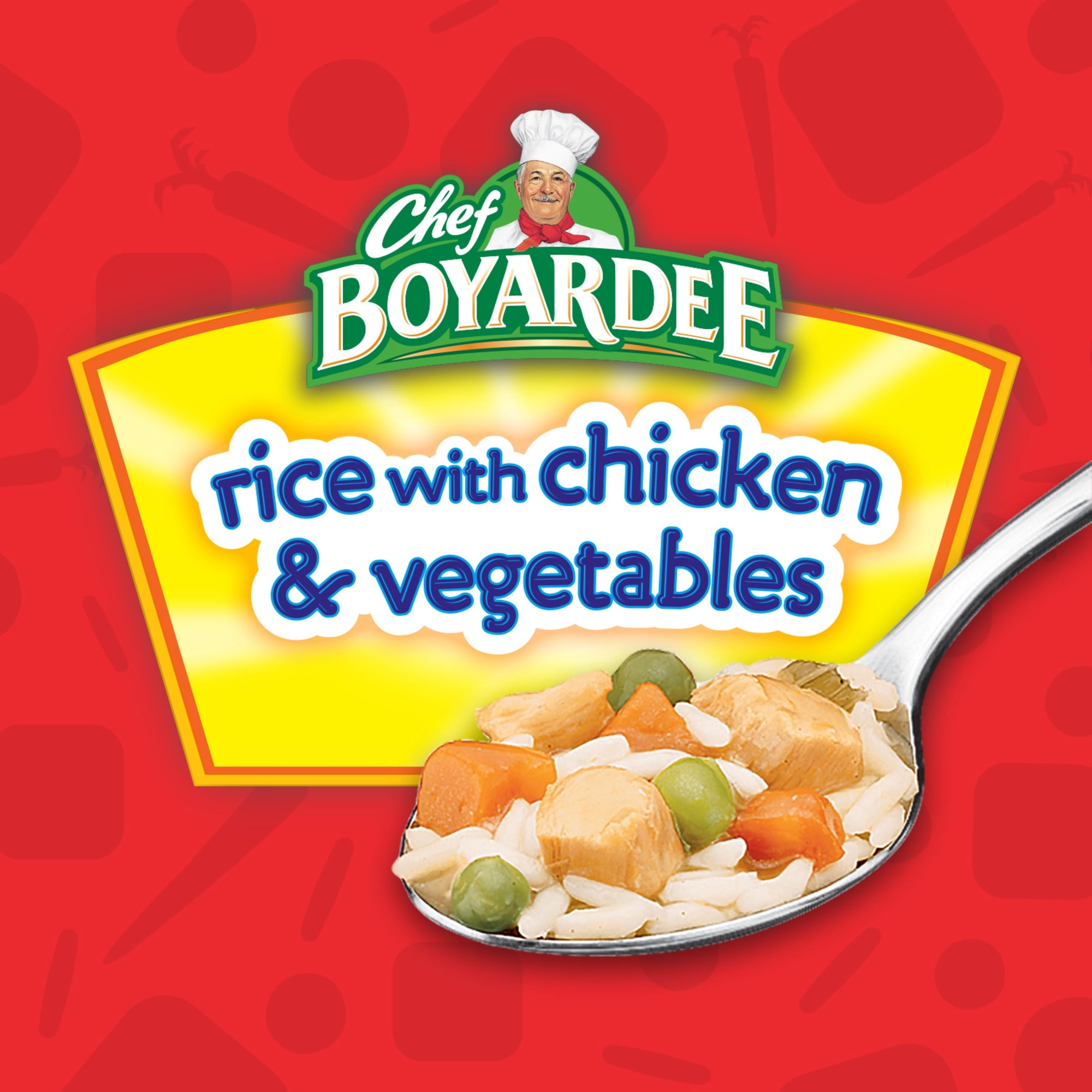(12 pack) Chef Boyardee Rice with Chicken & Vegetables, Microwavable Meal, 7.25 oz. Bowl