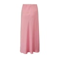 thumbnail image 5 of Pink Skirts for Women Spring Summer Skirts Satin Skirt High Waisted Maxi Cocktail Party Wedding A Line Long Skirts Maxi Skirt, 5 of 5