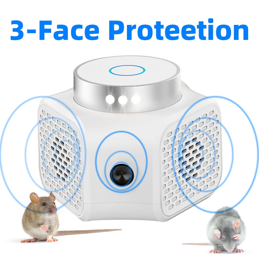Jinyi Indoor Ultrasonic Insect & Pest Repellent with 360° Coverage and LED Lights