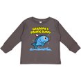 thumbnail image 3 of Inktastic Grandpa's Fishing Buddy (blue) Boys or Girls Long Sleeve Toddler T-Shirt, 3 of 5