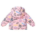thumbnail image 3 of URMAGIC Kids Boy Girl Cute Cartoon Print Coat Winter Warm Hooded Outwear Lightweight Puffer Water-Resistant Jacket, 3 of 8