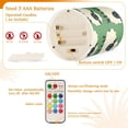 thumbnail image 4 of Green Color Sheep Pattern Flameless LED Candle Set with Remote, Battery Operated Color Changing Pillar Candles, Set of 2, 4 of 7