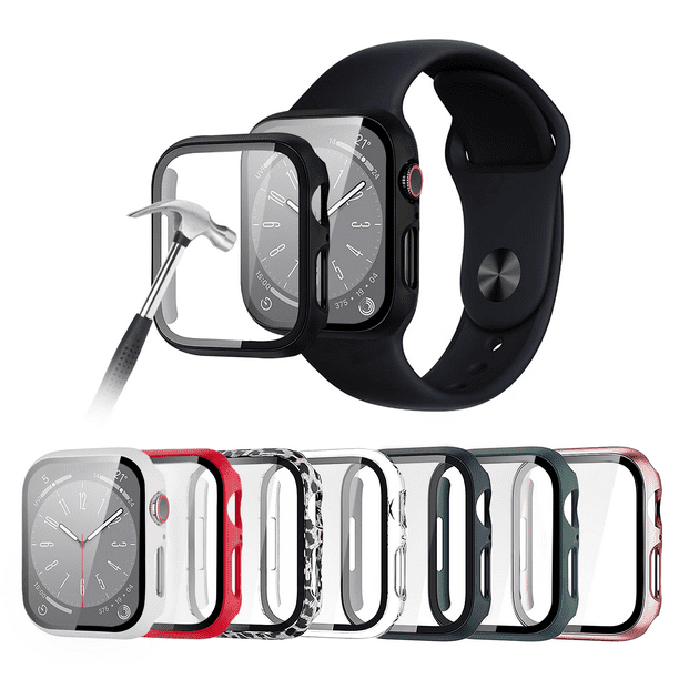 8 Pack Apple Watch Case for Series 4/5/6 40mm, Apple Watch Cover with