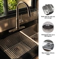 thumbnail image 4 of Stainless Steel Roll-Up Over the Sink Dish Drying Rack, 50 lb. Capacity, 17.75 in. x 12 in., 4 of 10