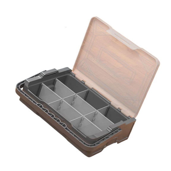 Multipurpose Workshop Organizer Container Removable Dividers with Carry Handle for Nuts Bolts Screws Accessories