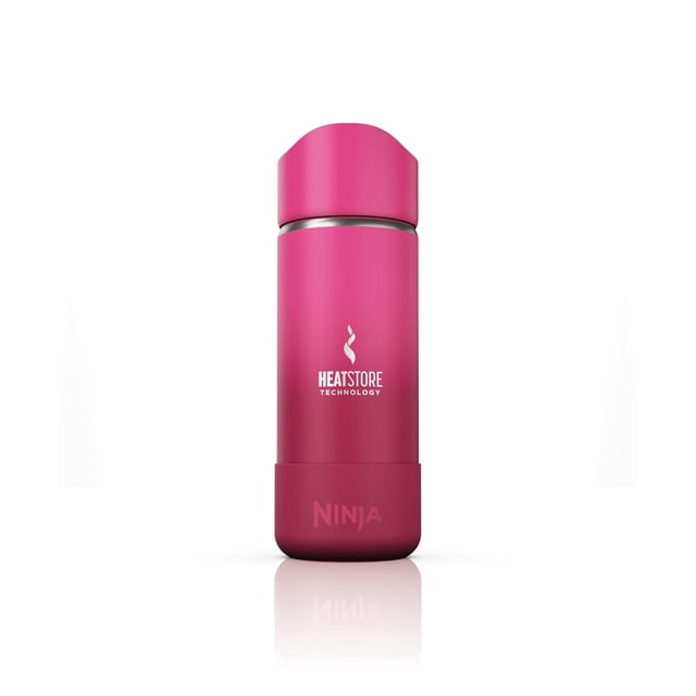 Taza de viaje Ninja Sip Perfect 473 ml de acero inoxidable rosa