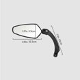 thumbnail image 4 of Advancent Bicicleta izquierda derecha espejo a prueba de explosiones gran angular conjunto de Reflector de seguridad giratorio no roto profesional vista Ciclismo Derecha, 4 of 6