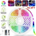 thumbnail image 2 of 300 LEDs Strip Lights 5M/16.5ft 20 Colors RGB LED Strip IP65 Waterproof w/ Remote, 2 of 17