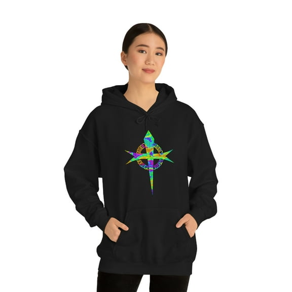 Multi-Color Cross Hoodie