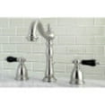 thumbnail image 2 of Kingston Brass KB1978PKL Duchess Widespread Bathroom Faucet with Plastic Pop-Up, Brushed Nickel, 2 of 3