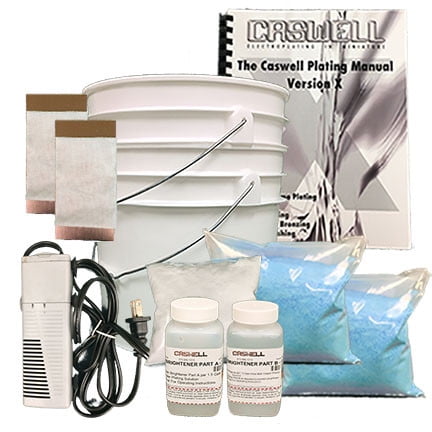 Caswell Bright Acid Copper Plating Kit - 3 Gal