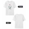 thumbnail image 6 of Muscle White Duck Womens T Shirts Short Sleeve Cotton Crewneck T-Shirt Graphic Tees, Casual Tops Tshirt for Women Teen Girls, 6 of 7