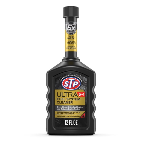 STP Ultra 5-in-1 Fuel System Cleaner Gas Additive, 12 fl oz
