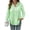 Green, variant on Womens Button Down Shirts Daily Wear Long Sleeve Blouses Casual Collared Loose Fit Gauze Tops with Pocket
