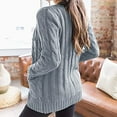thumbnail image 4 of hgsbede Sweaters for Women Knit Cardigan Loose Slouchy Oversized Coat with Pockets, 4 of 7
