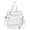 White, variant on Clear Bag for Stadium Events 12x6x12 Inches Tote Bag with Detachable Reinforced Adjustable Strap Stadium Approved Clear Crossbody Shoulder Bag for Sports Games Concerts Work Gym