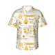 thumbnail image 1 of Balery Farm Bee Cute Honey Camisas hawaianas de manga corta para hombre, camisas playeras de corte holgado, camisas de vacaciones con botones,XX-Large, 1 of 7
