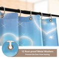 thumbnail image 4 of RMDQTR Shower Curtain and Rug Sets 4pcs Bathroom Sets Includes 12 Free Hooks 66" x 72" Blue Diamond Heart Shower, 4 of 8