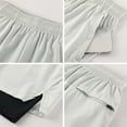 thumbnail image 6 of DDAPJ pyju Birthday Gifts! Men's Basketball Shorts with Compression Liner Quick Dry Athletic Running Shorts 2 in 1 Workout Gym Short Pants with Pockets White XXL, 6 of 9