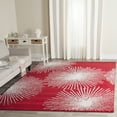 thumbnail image 2 of SAFAVIEH Soho Fiesta Geometric Area Rug, Red/Ivory, 8'3" x 11', 2 of 8