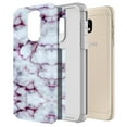 thumbnail image 2 of Samsung Galaxy J7 V 2nd Gen/J7 Refine/J7 Top/J7 Star/J7 Aura/7 Crown/J7 2018 / J7 Eon / J7 Aero Case, Rosebono Fashion Hybrid Graphic Colorful Armor Case for SM-J737 (Purple Marble), 2 of 5