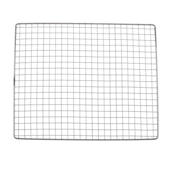 Herramientas de Picnic para Acampar Al de Malla de Alambre de Parrilla de de Red de material acero Inoxidable 26 x 32 cm DYNWAVEMX Malla de alambre de barbacoa
