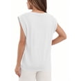 thumbnail image 3 of MOYIKO Womens Summer Tops Casual Loose Fit Cap Sleeve T Shirts Basic Crewneck Tank Tops Trendy Plain Womens Clothes Tee, 3 of 7